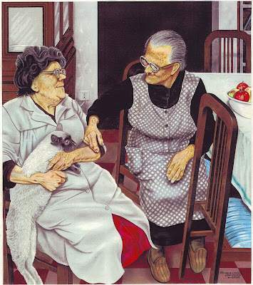 Las abuelas, ilustración de Pedro García Aznar