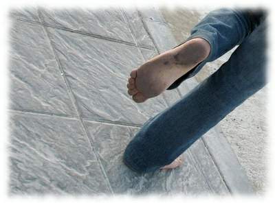 caminar descalzo