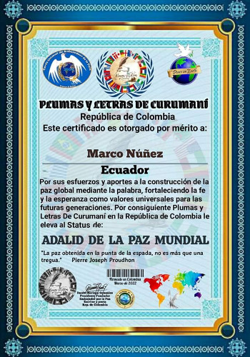 diploma de Marco Antonio N&uacute;&ntilde;ez