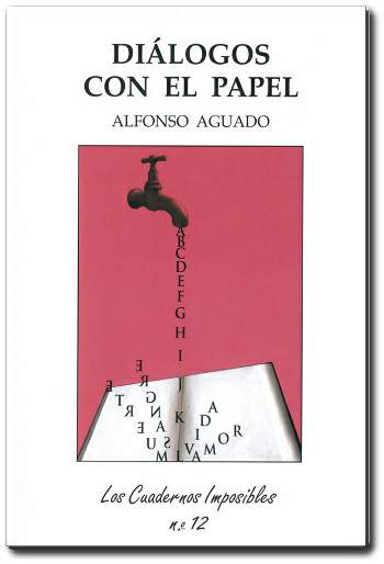 Portada del poemario Di&aacute;logos con el papel"