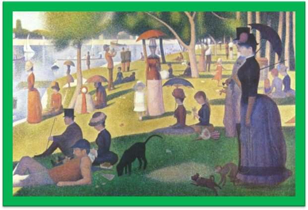 Tarde de domingo en la isla de la Grande Jatte,poema de Raquel V&aacute;zquez