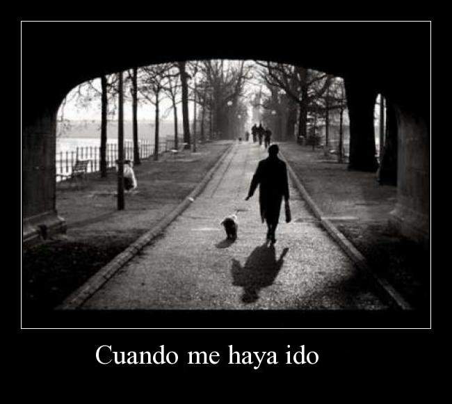 cuando yo me halla ido, poes&iacute;a  de Paquita Pedr&oacute;s