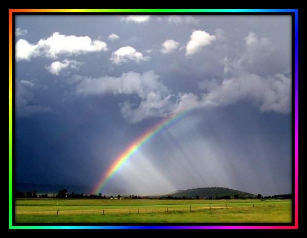 Me escribe el arco iris
