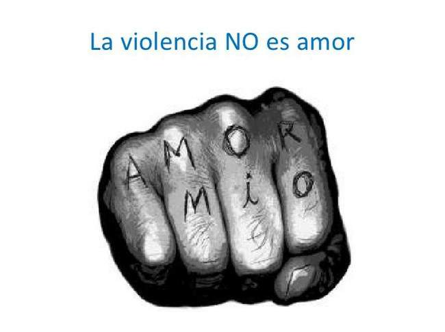 la violencia no es amor, poema de M&ordf; Esther Ruiz